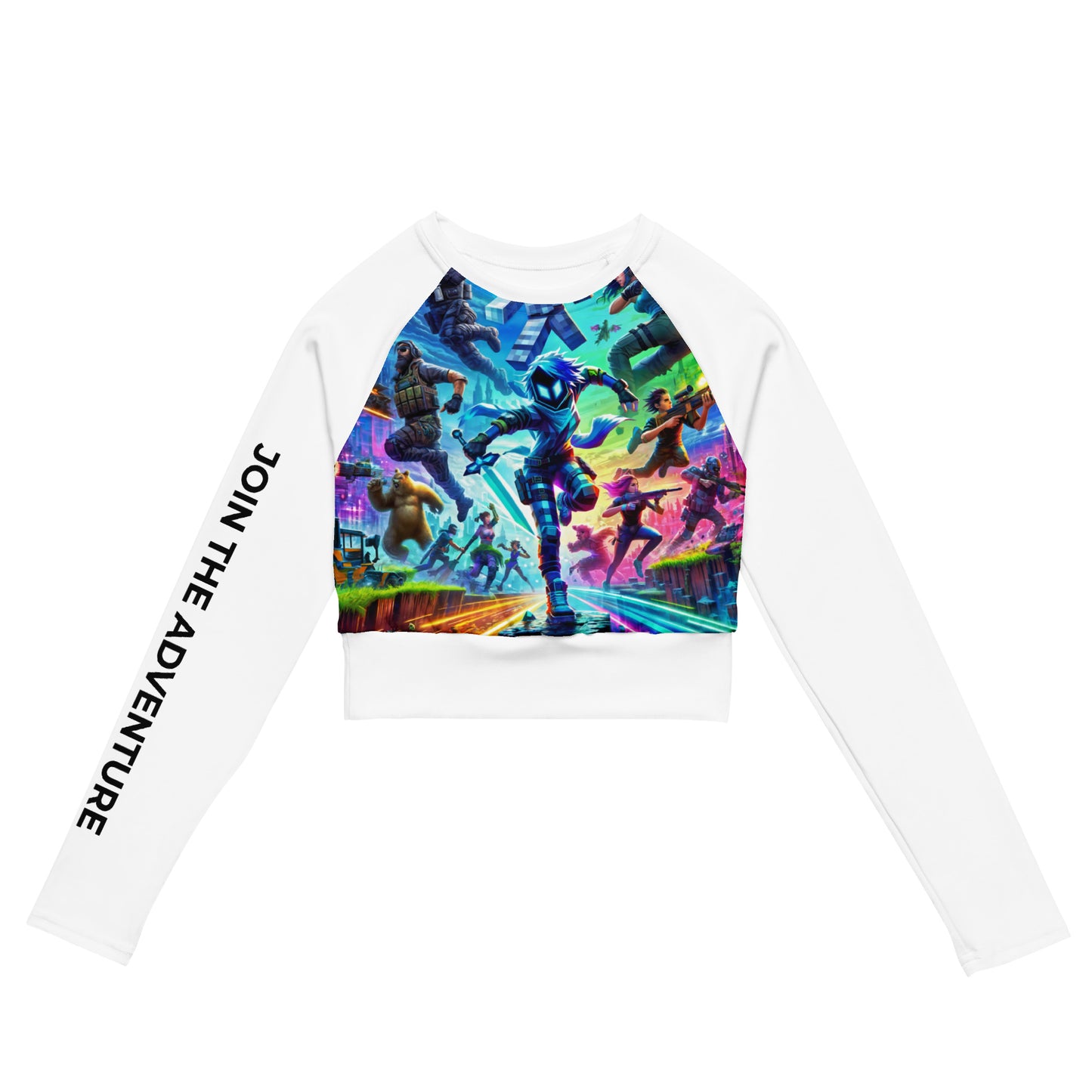 Recycled Long-Sleeve Gamer Crop Top 1