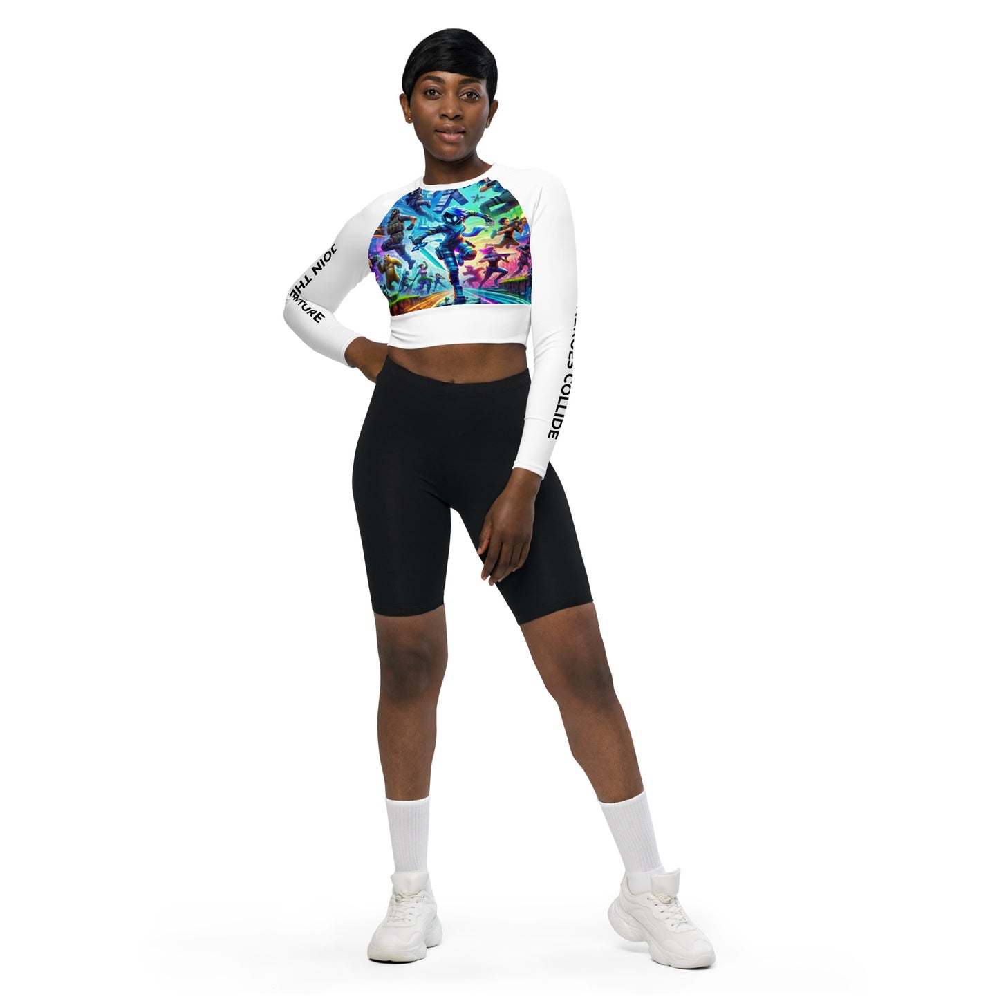 Recycled Long-Sleeve Gamer Crop Top 1