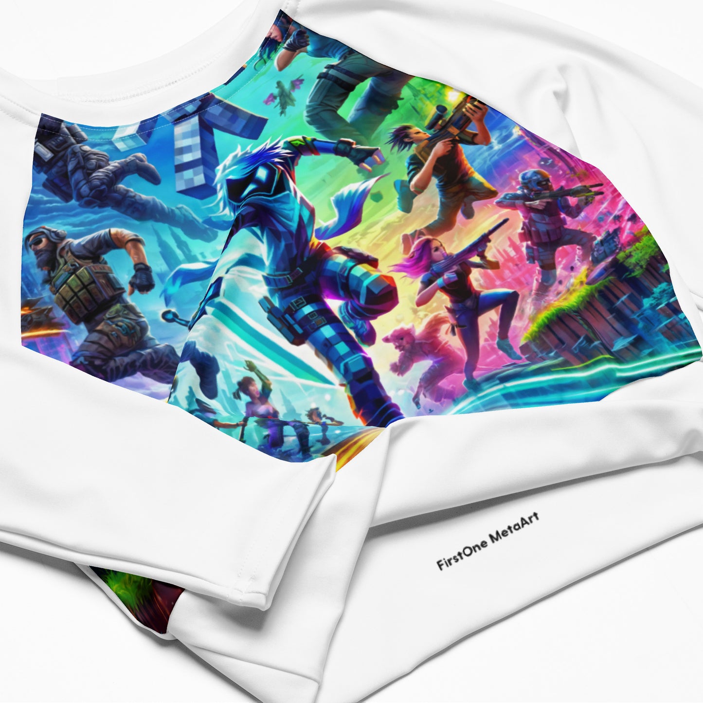 Recycled Long-Sleeve Gamer Crop Top 1