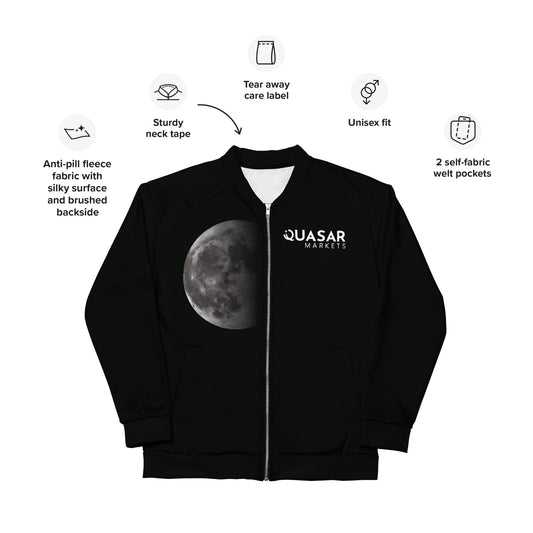 Unisex Bomber Jackets: The Moon Collection for Quasar Markets Stylish for a unique fashion statement.