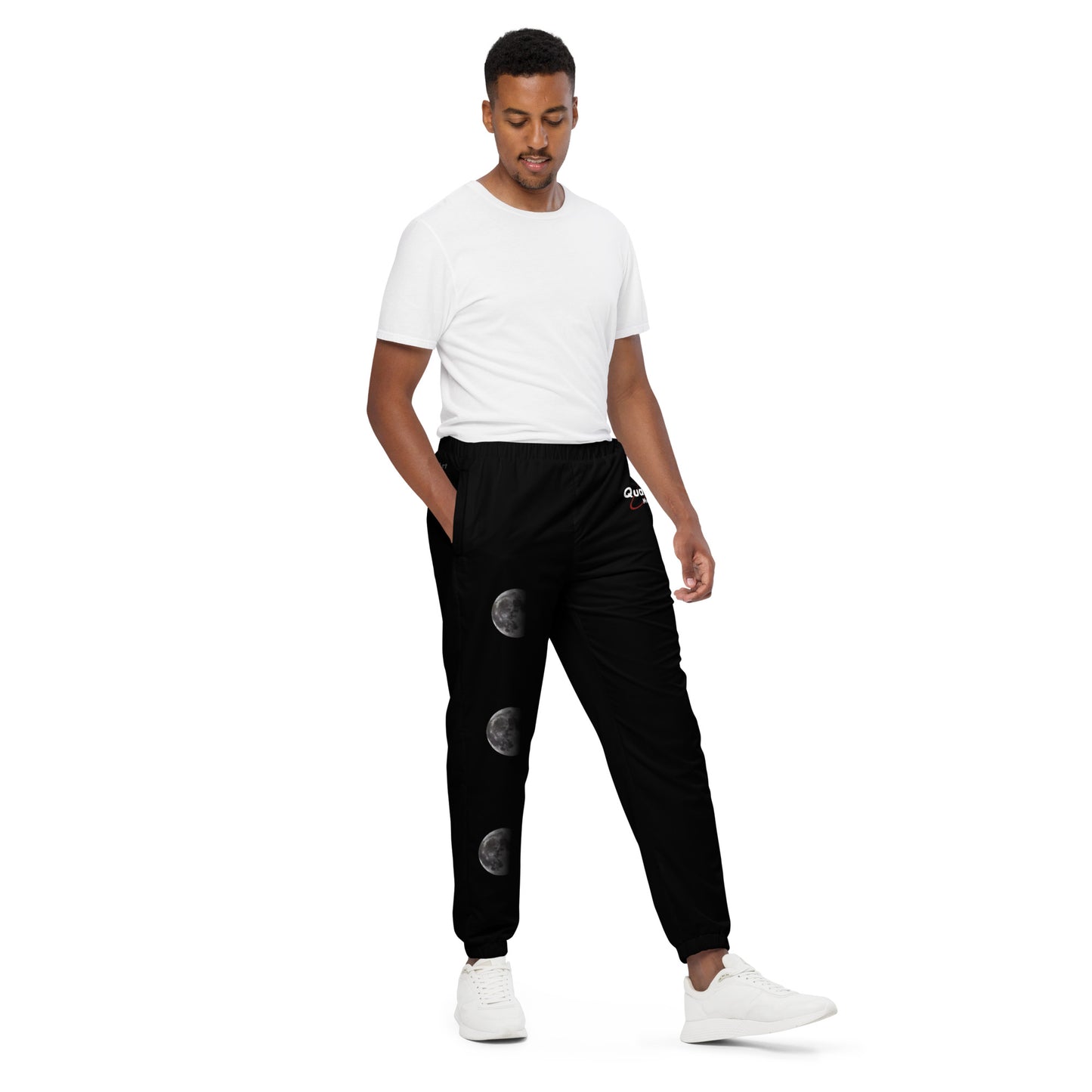 Unisex Track Pants: The Moon Collection for Quasar Markets A modern alternative to regular activewear and are ideal for a street-style outfit.