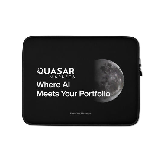 Luxury Laptop Sleeve The Moon Collection for Quasar Markets 13" & 15" sleek and protective, tailored for tech-savvy professionals.