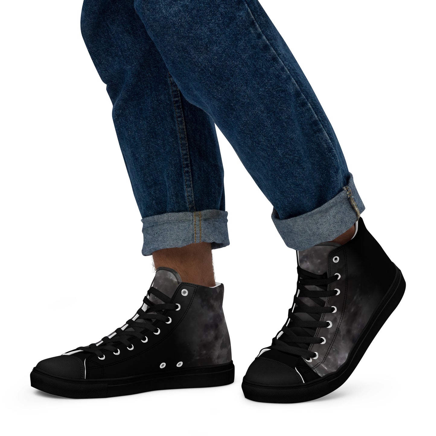 Men High-Top Shoes: The Moon Collection for Quasar Markets luxury high-top shoes that blend fashion with comfort