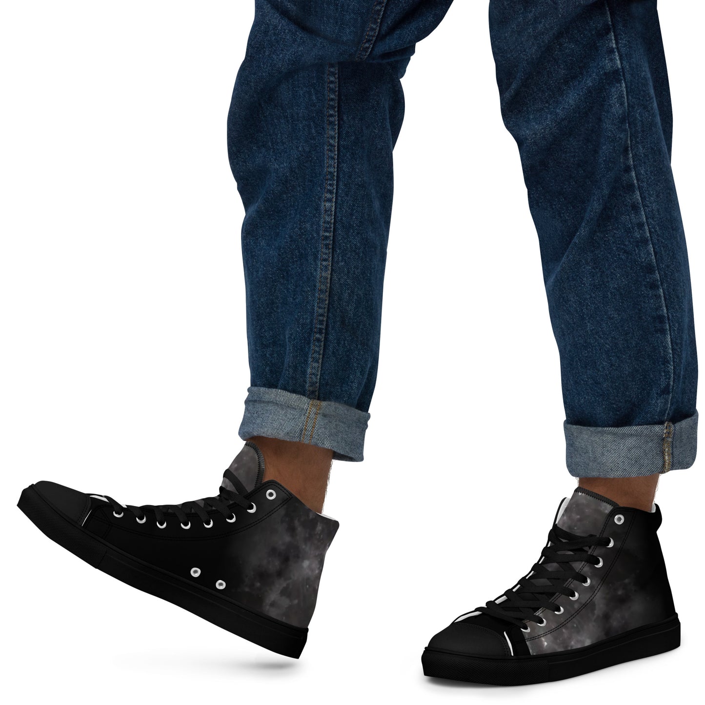 Men High-Top Shoes: The Moon Collection for Quasar Markets luxury high-top shoes that blend fashion with comfort