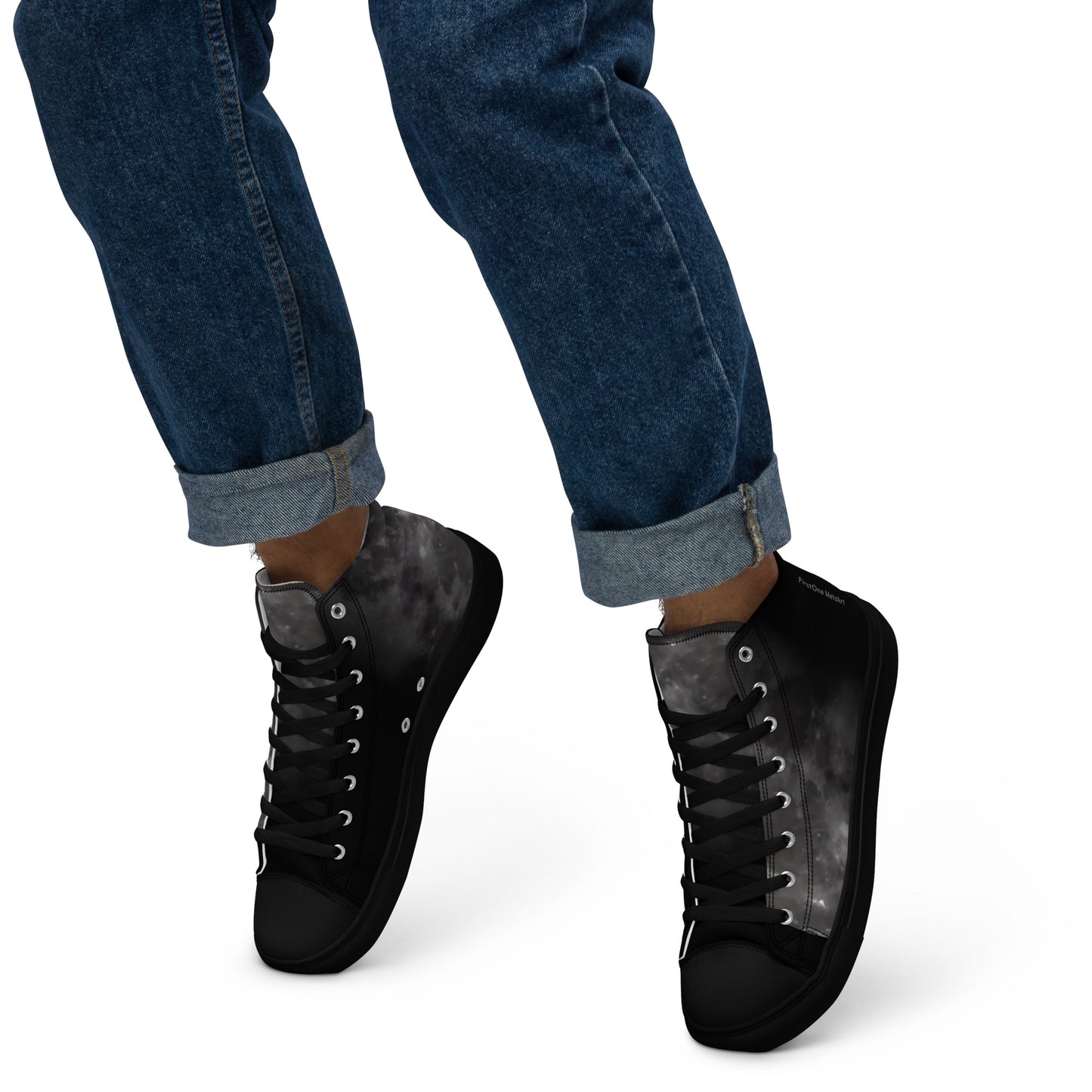 Men High-Top Shoes: The Moon Collection for Quasar Markets luxury high-top shoes that blend fashion with comfort