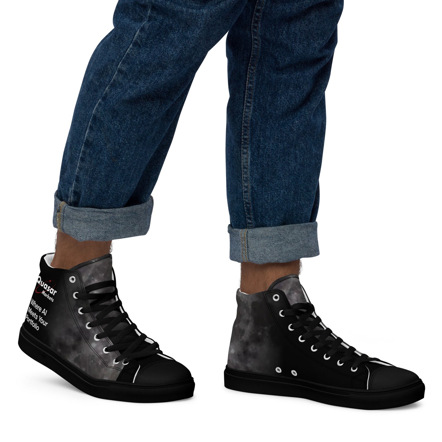 Men High-Top Shoes: The Moon Collection for Quasar Markets luxury high-top shoes that blend fashion with comfort