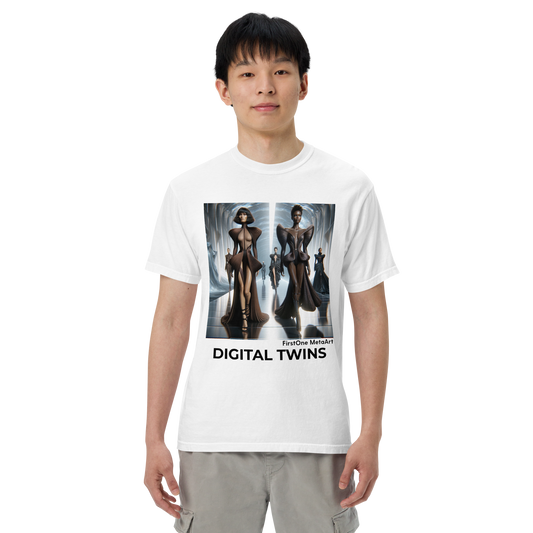 Unisex garment-dyed heavyweight t-shirt Digital Twin 2