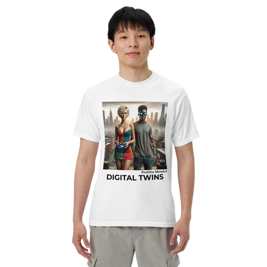 Unisex garment-dyed heavyweight t-shirt Digital Twin 6