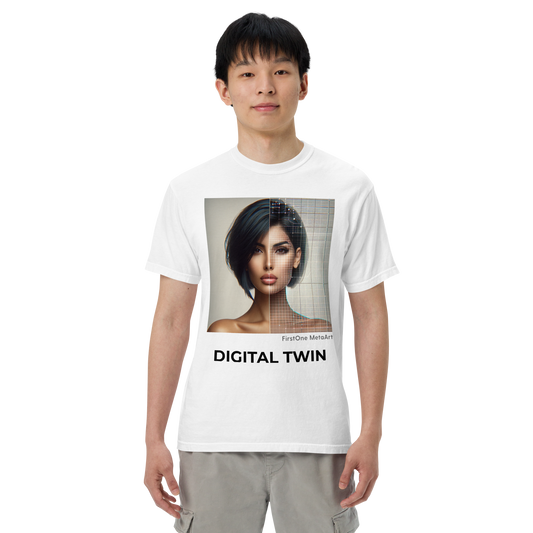 Unisex garment-dyed heavyweight t-shirt Digital Twin 8