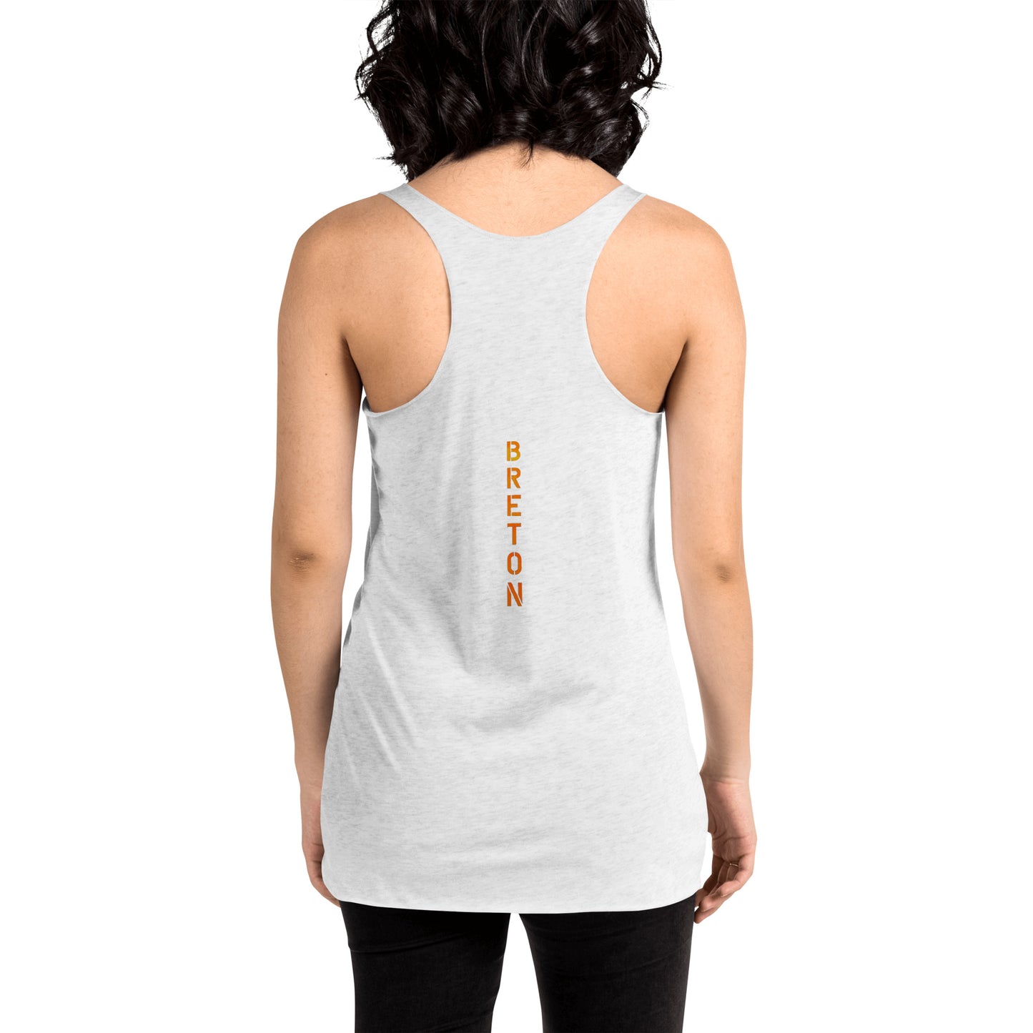 Women Racerback Tank White only 25 LEFT! Curated for JOSEPH BRETÓN LIMITED-EDITION “A-2345” experience the COLLECTION featuring images from his “A-2345” composition