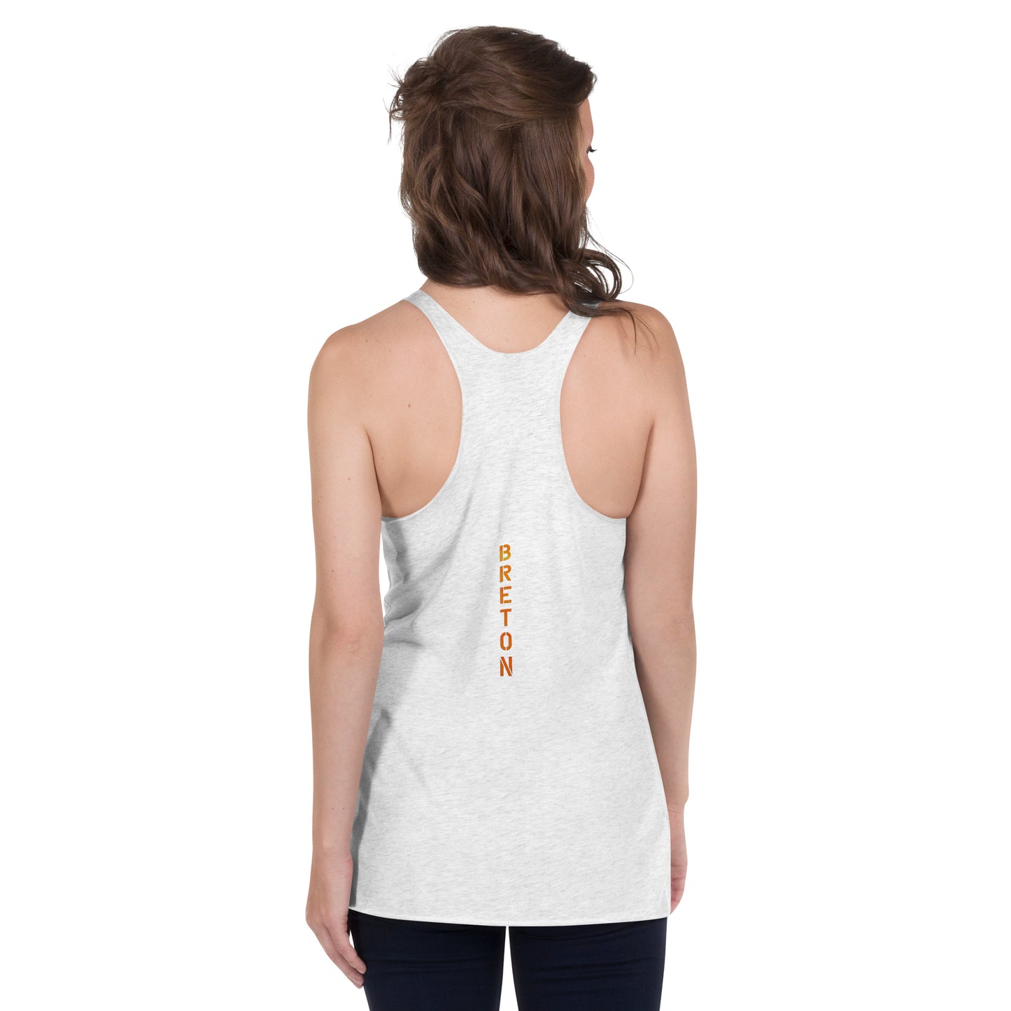 Women Racerback Tank White only 25 LEFT! Curated for JOSEPH BRETÓN LIMITED-EDITION “A-2345” experience the COLLECTION featuring images from his “A-2345” composition