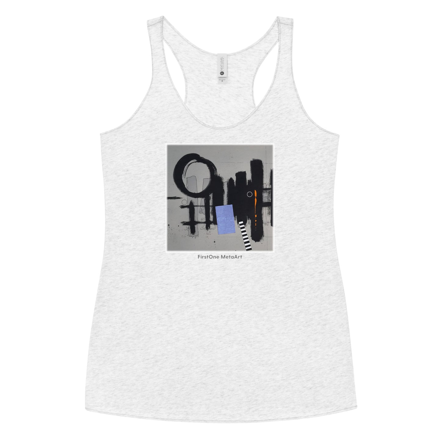 Women Racerback Tank White only 25 LEFT! Curated for JOSEPH BRETÓN LIMITED-EDITION “A-2345” experience the COLLECTION featuring images from his “A-2345” composition